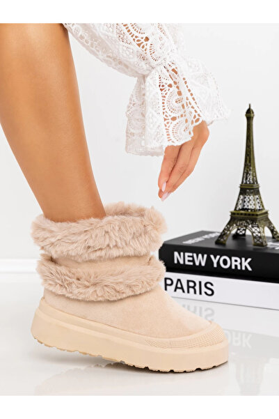 Mulanka Γυναικείες Μπότες UG JD-8 Μπεζ