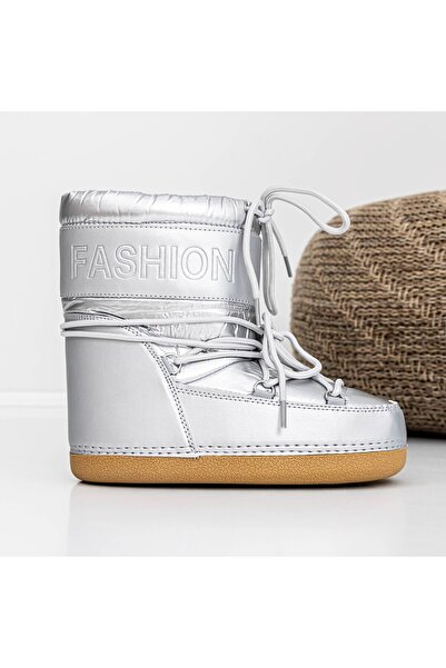 mei Γυναικείες Μπότες 3LT6 Ασημί