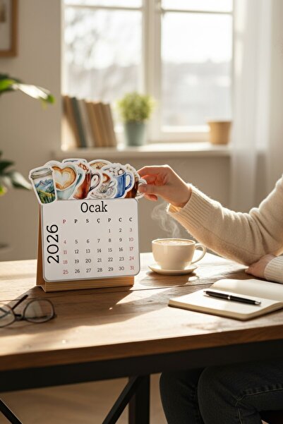 VORACRAFT 2026 Kahveli Masa Takvimi TAK011