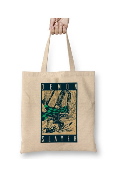 dekado Demon Slayer Kimetsu No Yaiba Tote Bag Long Handle