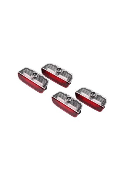 BZRSH Set of 4 LED Logo Door Emblems for Skoda Superb,