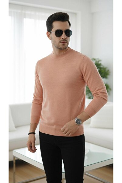 Clothbe Men's Powder Half Turtleneck Knit Sweater – Winter, Stylish Casual Sw...