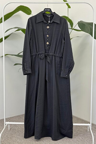 FUAT GÜRSEN Fuat Gürşen 4102 Large Button Detailed Dress