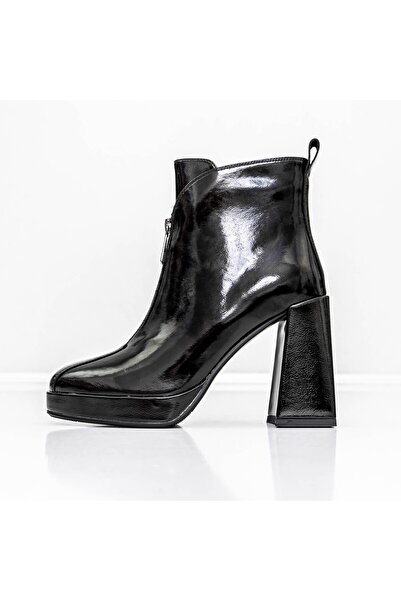 Jose Simon Γυναικεία μποτάκια με χοντρό τακούνι M03-03 Μαύρα