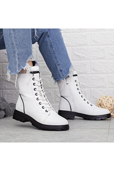 mei Women's Boots 2MX518 Black-White