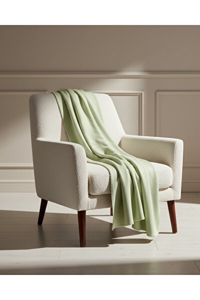 REDTAG Green Fleece Blanket (Single Size)