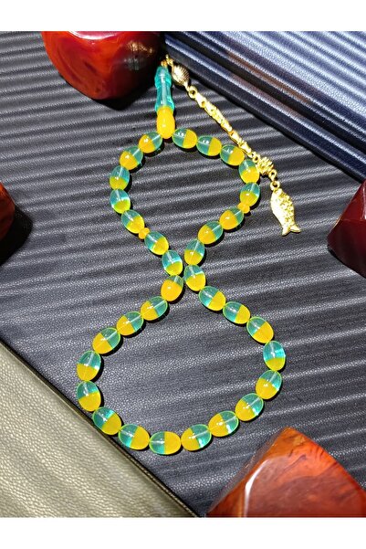 Anemore Collection TASBIH DE CUMARINĂ PULVERIZATĂ CULOARE GALBEN - VERDE