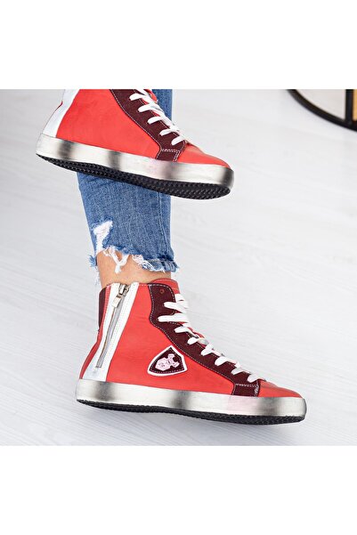 mei Women's Boots A00709 Red