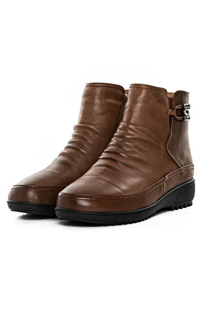 advancer Γυναικείες μπότες από γνήσιο δέρμα B69199-6 Καφέ