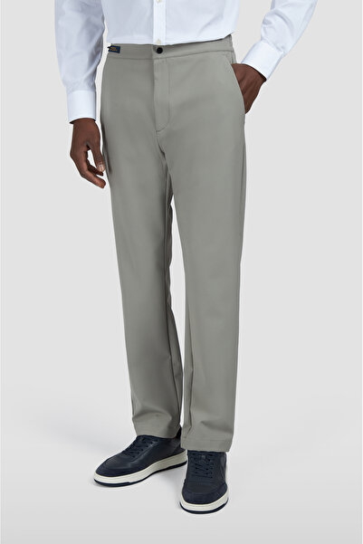 PAUL&SHARK Men's Regular Fit Normal Waist Straight Leg Beige Trousers 15314091-166