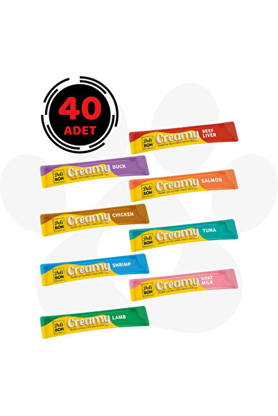 Delibon Karışık Krema Kedi Ödül Maması 15 gr (40 Adet)
