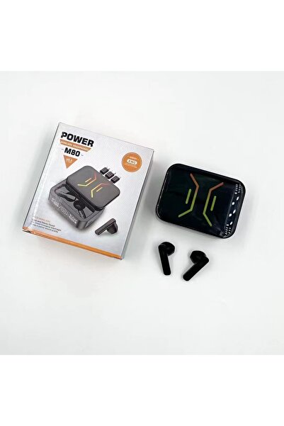 Zen Store M80 TWS Gaming Earbuds - 9D Hi‑Fi Stereo, HD Calls, BT 5.3, ENC, Digital Display, Wireless Earbuds