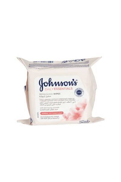 Johnson Facial Cleansing Wipes for Normal Skin - 25 Wipes