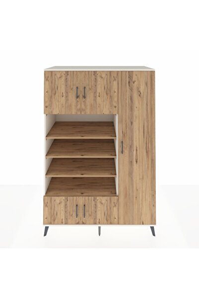 Dienni Kronos Dolap 11 Raflı 5 Kapaklı 132x59x195 Aytaşı-Çam/Çam