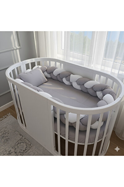 Baby Étoile Örgülü Beşik Kenar Koruma seti