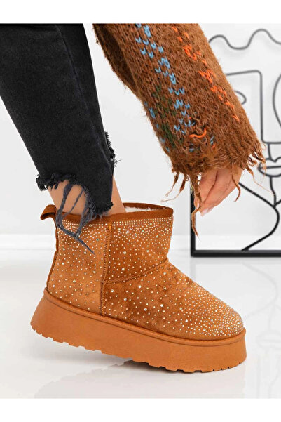 Mulanka Γυναικείες Μπότες UG JD-3 Ανοιχτό Καφέ