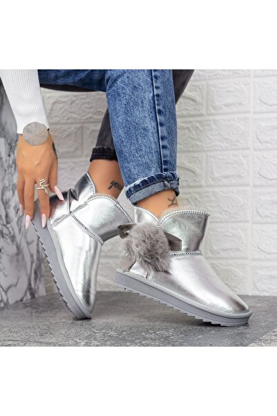 mei Γυναικείες Μπότες UG 2N15 Ασημί