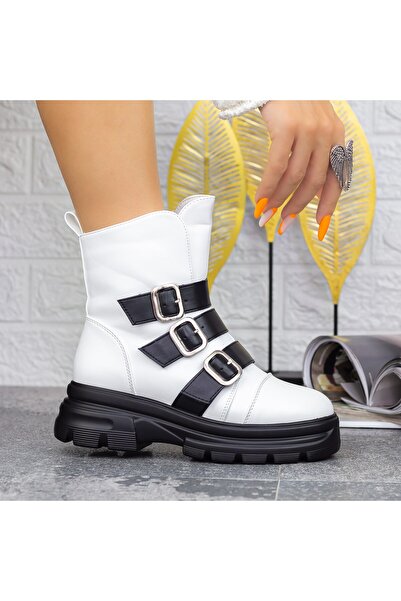 mei Women's Boots 2MX366 Black-White