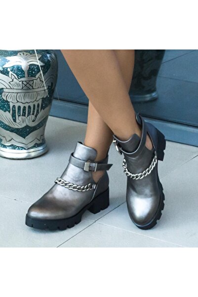 mei Women's Boots ZP869 Guncolor