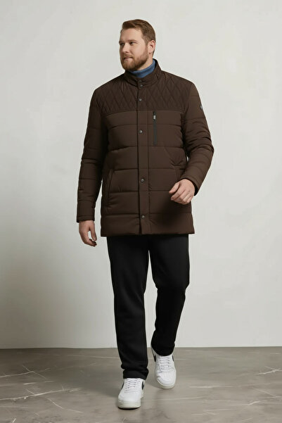 CIVILTIPOLO Men's Regular Washable Regular Quilted Coat & Jacket with Inner Pockets and Fur Lining