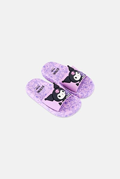 SANRIO Kuromi Toddlers Girl Stitch Slip On Slides, Multicolor