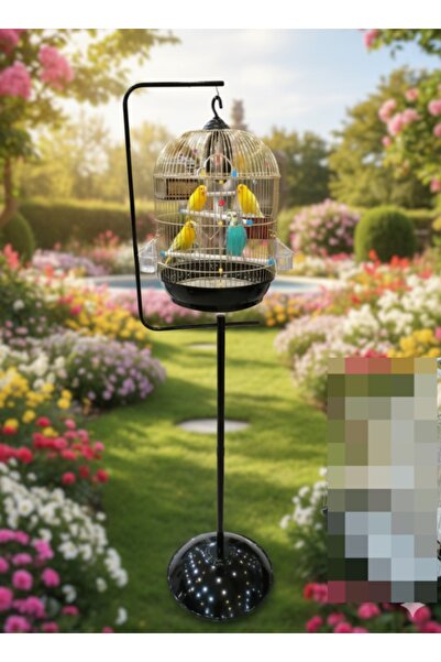 Bird's Bird cage with cage stand suitable for small and medium birds