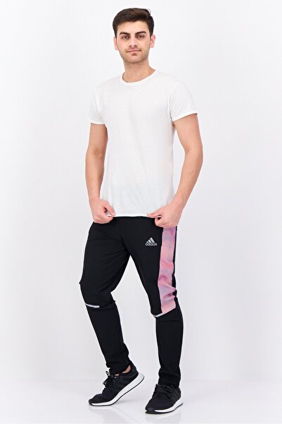 adidas Men Regular Fit Running Track Pants, Black