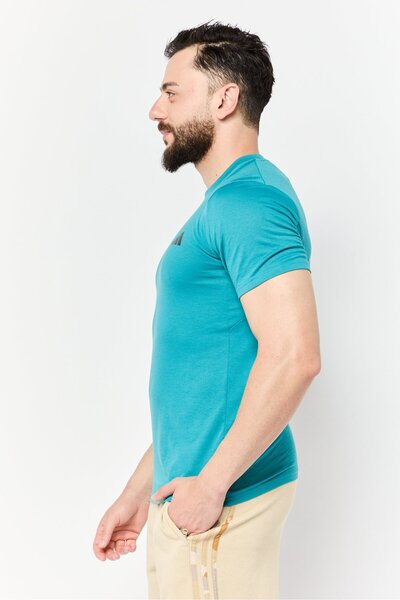 adidas Men Sportswear Fit Short Sleeve Training T-Shirt, Green