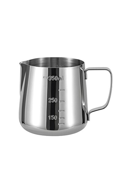 PERLOTUS 350 ml Kahve Süt Köpürtme Potu 304 Paslanmaz Çelik Barista Sütlük Öl...