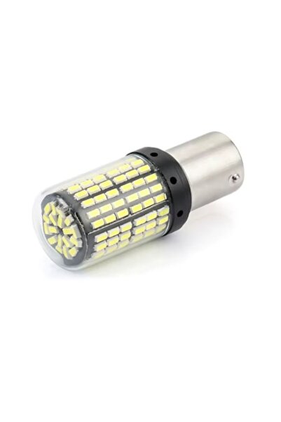 BZRSH LED car bulb BAY15D (1157/P21/5W), 144 SMD LEDs, yellow, 2-stage, signaling/daytime running lights -