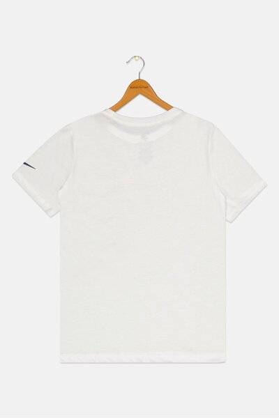 Nike Kids Boy Sportswear Fit Short Sleeves Outdoor T-Shirt, White