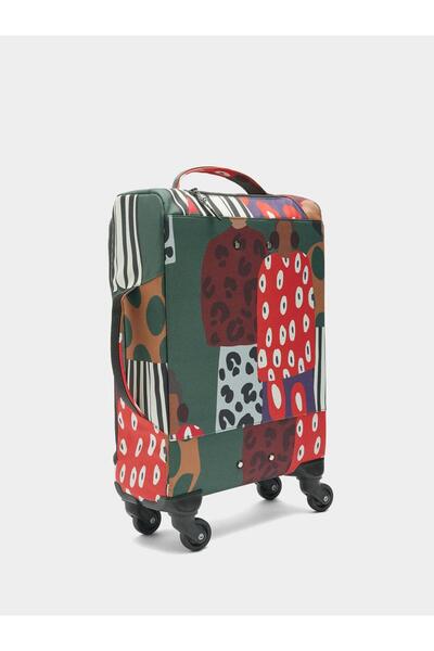PARFOIS Desenli Teknik Kumaş Seyahat Valizi