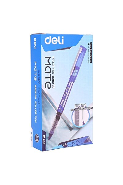 Deli EQ202 Roller Pen – Low Odour Ink, Box of 12