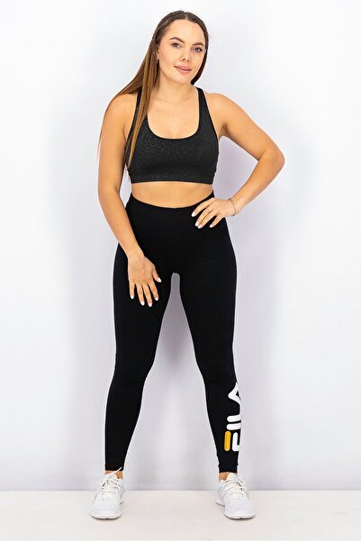 FILA Women Regular Fit Training Leggings, Black