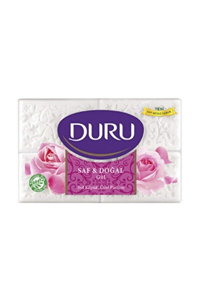 Duru Pure & Natural Bath Soap 600g Rose 4 Pieces