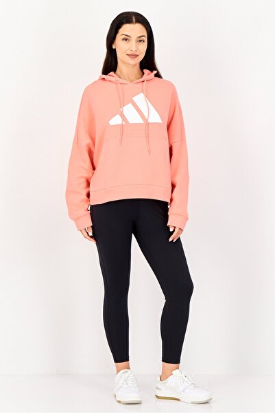 adidas Women Sportswear Fit Long Sleeve Outdoor Hoodie, Pink