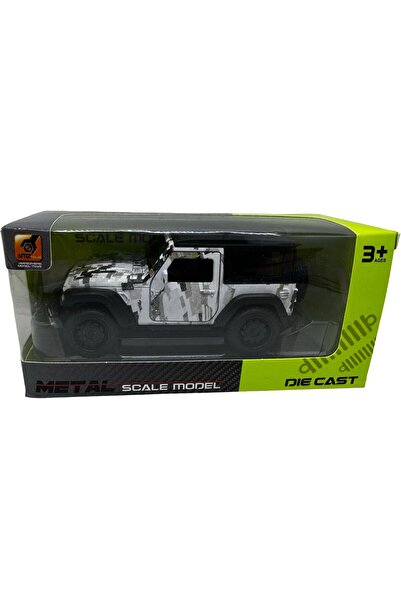 JPT Jeep Wrangler camo alb model 1/36 cu lumini și sunete