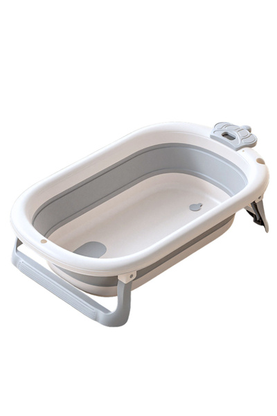 Bebelul Foldable baby bathtub with thermometer and soft mattress 71 x 45 x 21.5 cm