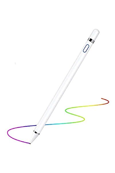 BORTONY قلم رقمي نشط لجميع أجهزة iPhone وiPad والأجهزة اللوحية والهواتف التي تعمل بنظام Android باللون الأبيض