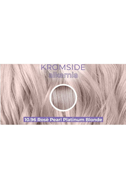 6.Zero Kromside Alkemia 10.96 Platinum Blonde Pink Pearly Permanent Hair Dye 100 ml