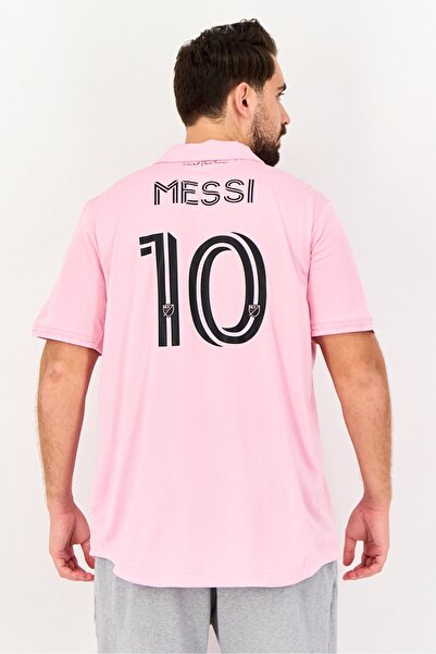 adidas Men Sportswear Fit Short Sleeve Soccer Jersey, Pink