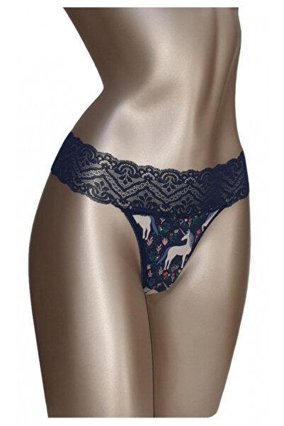 Ioana boutique Navy Blue Thong Panties