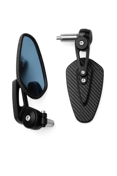 OEM Oglinzi pentru capat de ghidon cu efect antiorbire (Negru)