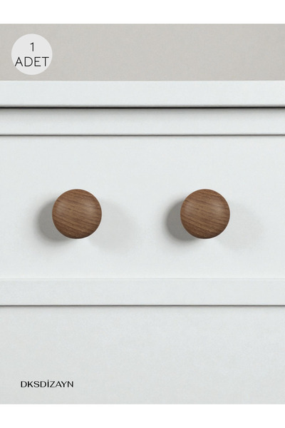 DKSDİZAYN Ahşap Düğme - Mobilya Çekmece Mutfak Dolap Kulpu Düğmesi Abiyes 1. SINIF KALİTE