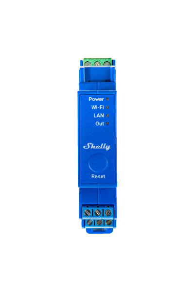 Shelly Pro 1 DIN rail smart switch with dry contacts, 1 channel;