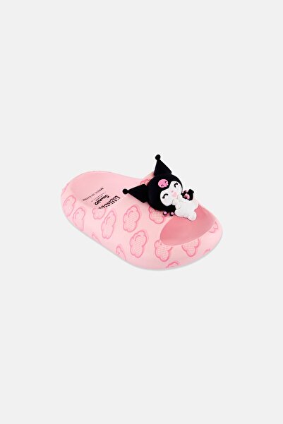 SANRIO Toddlers Girl Kuromi Slip On Slippers, Pink