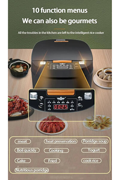 Generic Electric Rice Cooker 900W 5L Non-Stick 220-240V Multi-Use Cooker