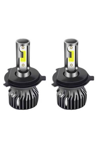 BZRSH Set of 2 LED Auto Bulbs H4 COBS 100W Cool White 12,000 lm 12V 6000K