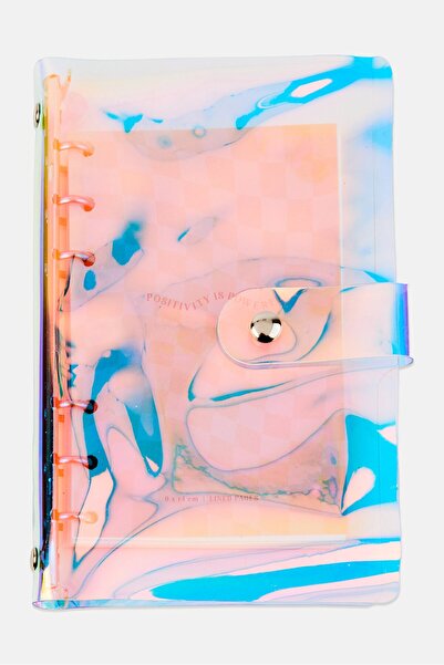 Muy Mucho دفتر ملاحظات شفاف بغلاف حلزوني، 80 ورقة