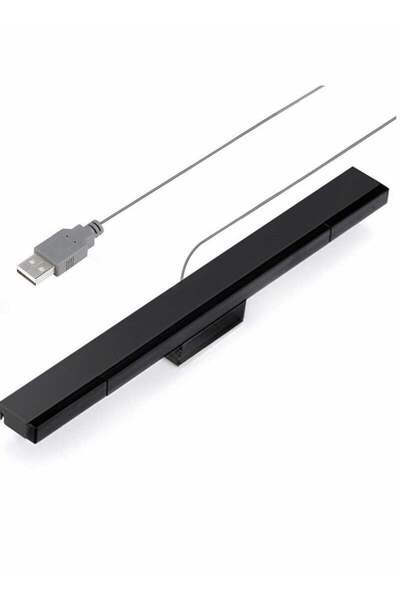 Generic USB Wired Infrared Sensor Bar for Nintendo Wii/Wii U (Black)